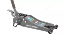 Домкрат супернизкий подкатной 3,2 тонны H=75-500 мм синий/серый NORDBERG N32032
