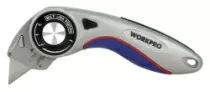 Нож универсальный складной алюминиевый со сменными лезвиями WP211013 WORKPRO