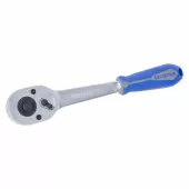 Трещотка 3/8" 200 мм, 32 зубца, флажковая с кнопкой, фиксатор KING TONY 3771-08G