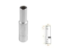 Головка торцевая глубокая шестигранная 1/4" 6 мм AFFIX AF00120006