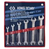 Набор рожковых ключей, 8-19 мм, 6 предметов KING TONY 1106MR01